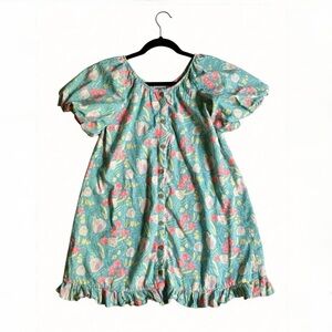 Floral Kids Casual Dress 9y-10y 100% cotton